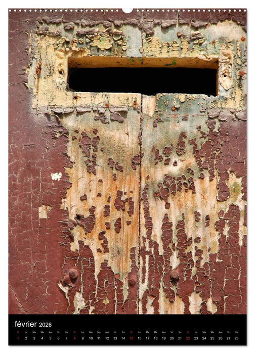 Les couleurs du temps sur le bois (CALVENDO Calendrier supérieur 2026)