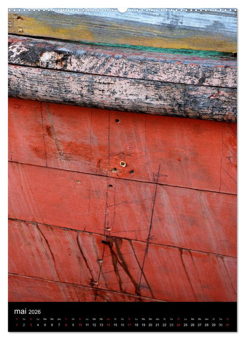 Les couleurs du temps sur le bois (CALVENDO Calendrier supérieur 2026)