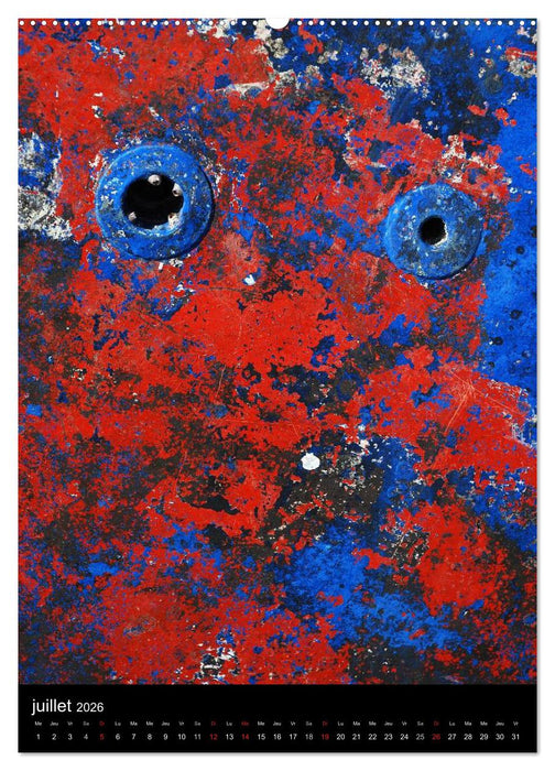 Les couleurs du temps sur le bois (CALVENDO Calendrier supérieur 2026)