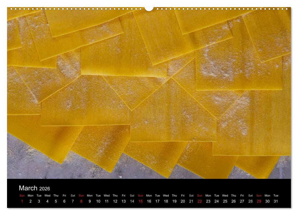 PASTA (CALVENDO Premium-Calendar 2026)