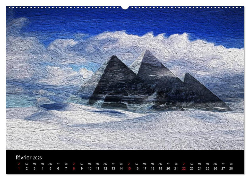 L'ÉGYPTE EN COULEURS (CALVENDO Calendrier supérieur 2026)