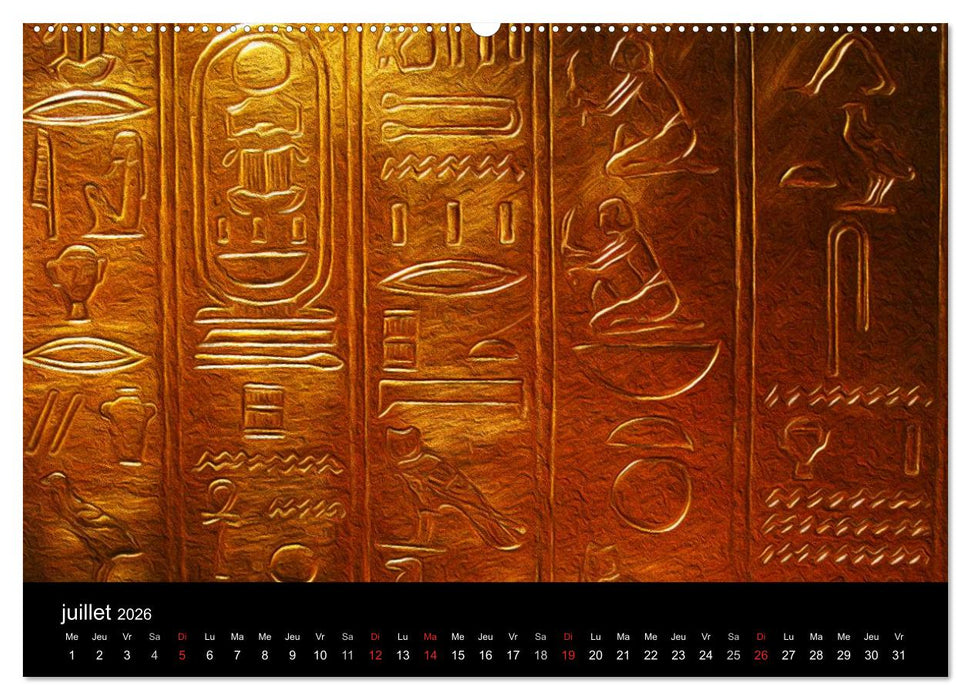 L'ÉGYPTE EN COULEURS (CALVENDO Calendrier supérieur 2026)