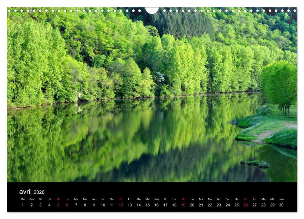 Couleurs Aveyron (CALVENDO Calendrier mensuel 2026)