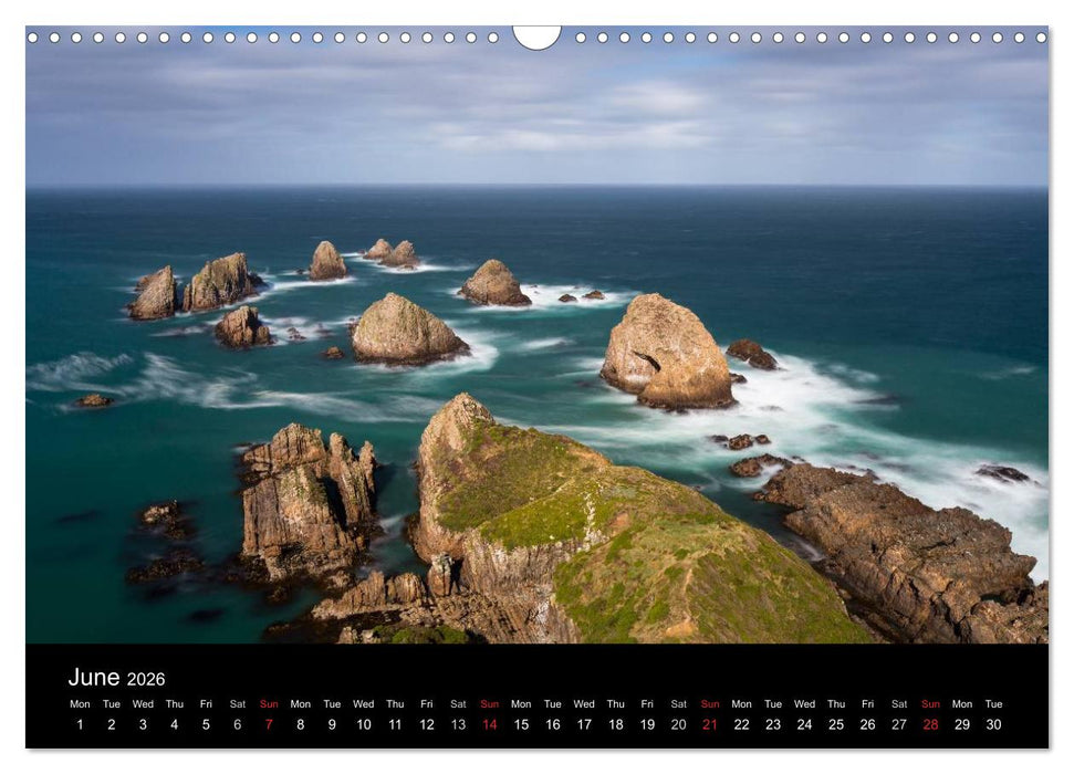 South Island of New Zealand (CALVENDO Monthly Calendar 2026)