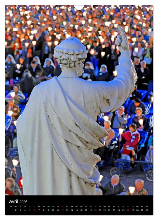 Lourdes en lumière (CALVENDO Calendrier mensuel 2026)