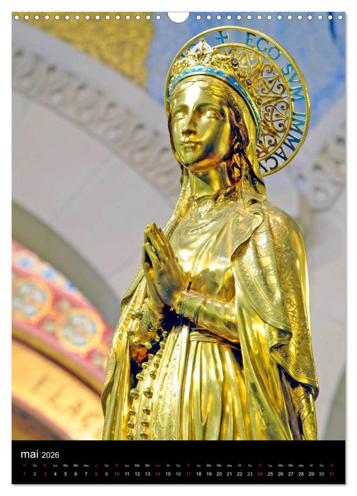 Lourdes en lumière (CALVENDO Calendrier mensuel 2026)