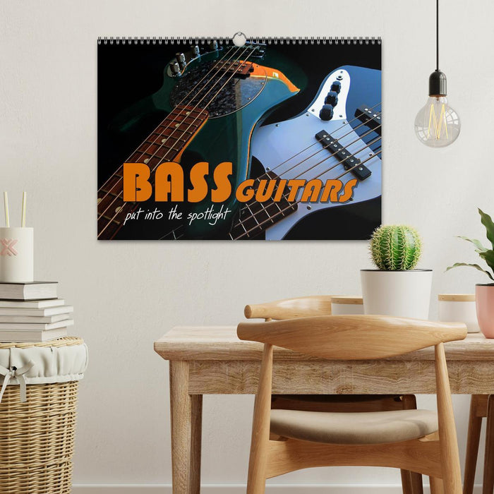 BASS GUITARS put into the spotlight (CALVENDO Monthly Calendar 2026)