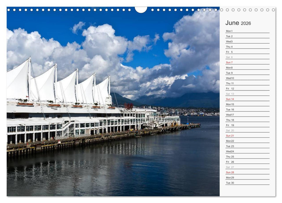Vancouver Perspectives (CALVENDO Monthly Calendar 2026)