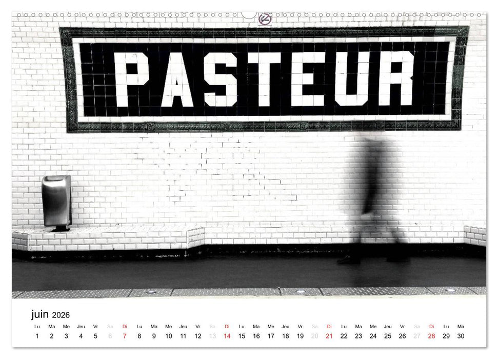 Paris Métropolitain (CALVENDO Calendrier supérieur 2026)