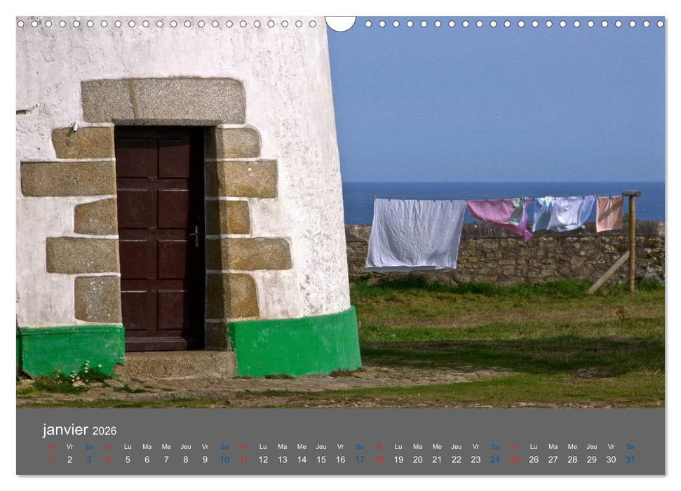 COULEURS d'OUESSANT (CALVENDO Calendrier mensuel 2026)