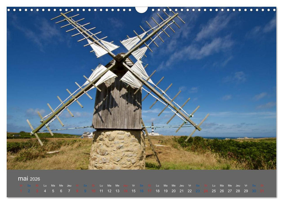 COULEURS d'OUESSANT (CALVENDO Calendrier mensuel 2026)