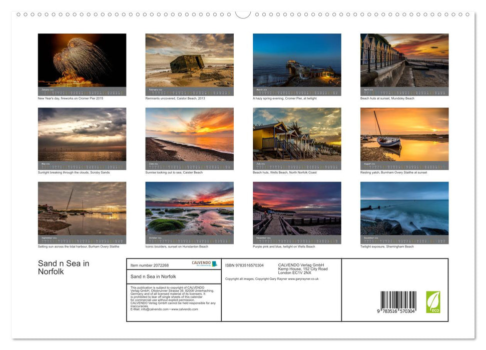 Sand n Sea in Norfolk (CALVENDO Premium-Calendar 2026)