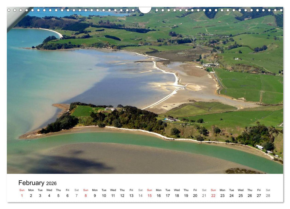 New Zealand's Stunning Coastline (CALVENDO Monthly Calendar 2026)
