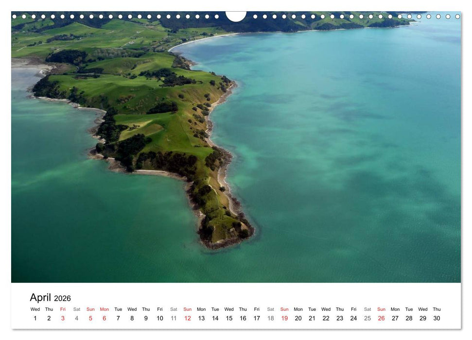 New Zealand's Stunning Coastline (CALVENDO Monthly Calendar 2026)