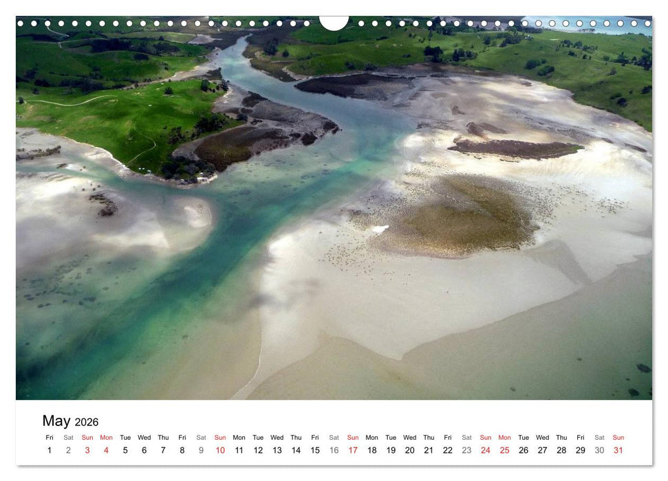 New Zealand's Stunning Coastline (CALVENDO Monthly Calendar 2026)
