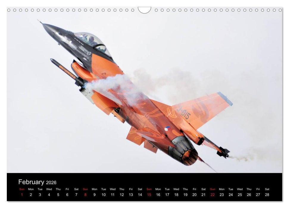 General Dynamics F-16 Fighting Falcon (CALVENDO Monthly Calendar 2026)