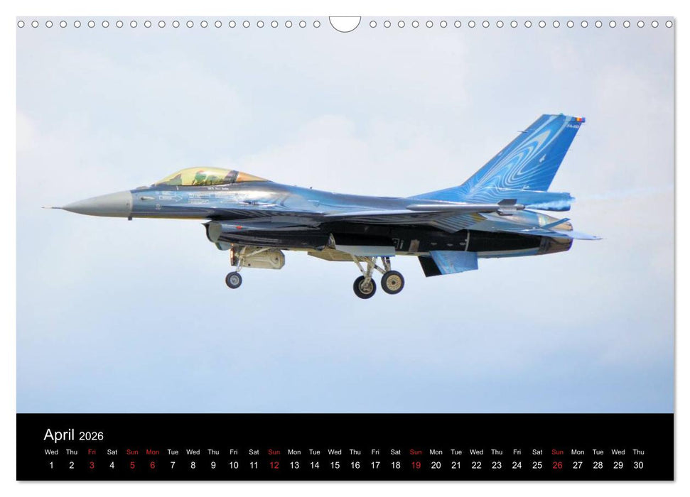 General Dynamics F-16 Fighting Falcon (CALVENDO Monthly Calendar 2026)