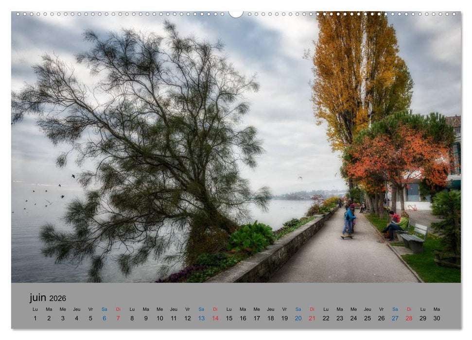 Montreux, la Riviera Suisse (CALVENDO Calendrier supérieur 2026)