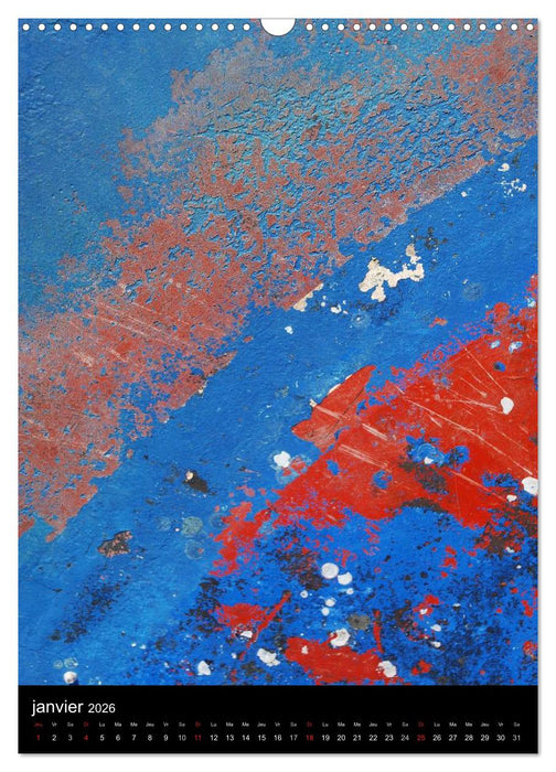 Les couleurs du temps sur le bois (CALVENDO Calendrier mensuel 2026)