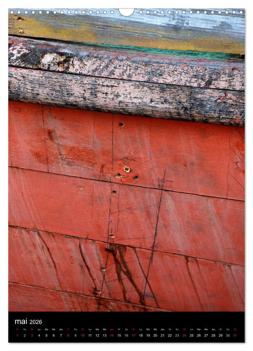 Les couleurs du temps sur le bois (CALVENDO Calendrier mensuel 2026)