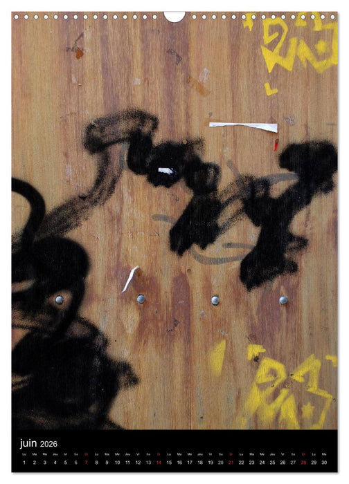 Les couleurs du temps sur le bois (CALVENDO Calendrier mensuel 2026)