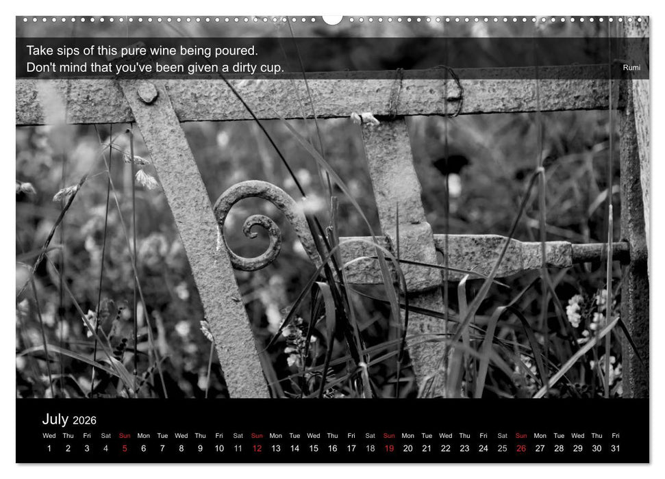 Through the Gate with Rumi (CALVENDO Premium-Calendar 2026)