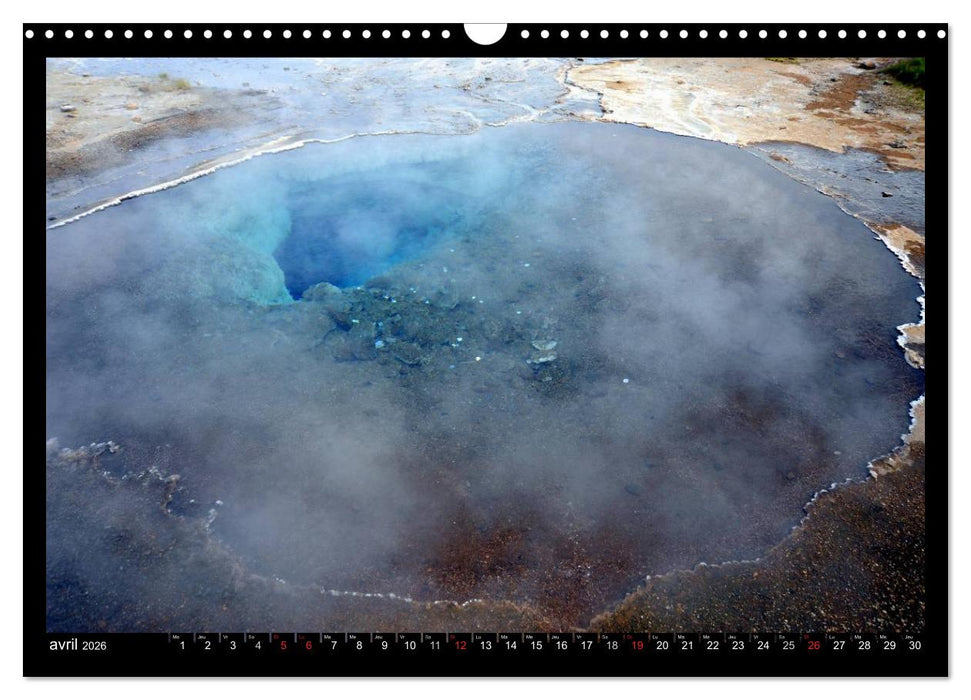 Balade en Islande (CALVENDO Calendrier mensuel 2026)