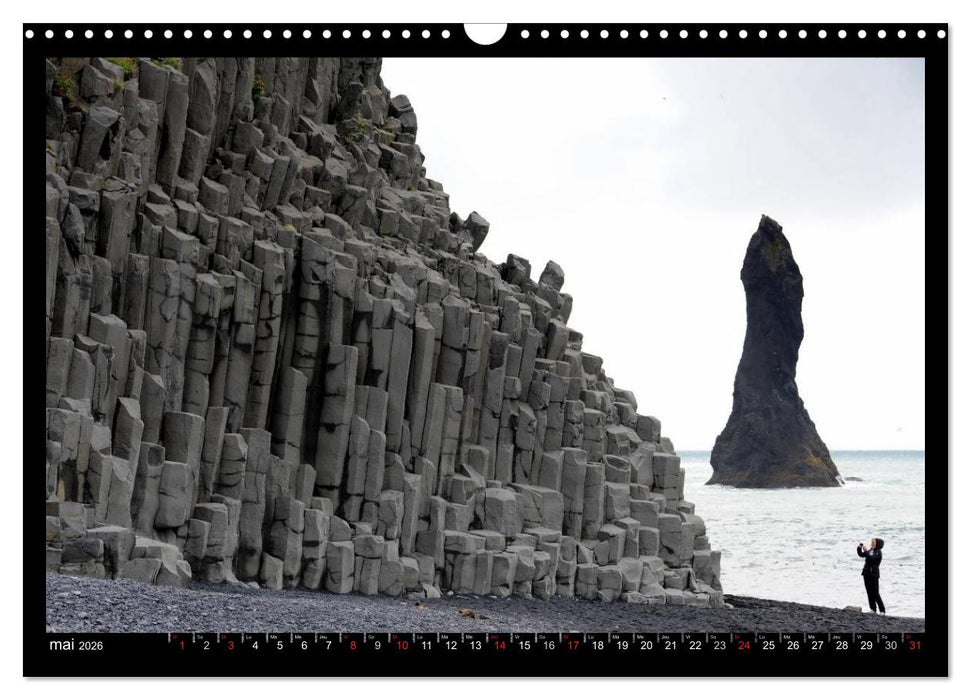 Balade en Islande (CALVENDO Calendrier mensuel 2026)
