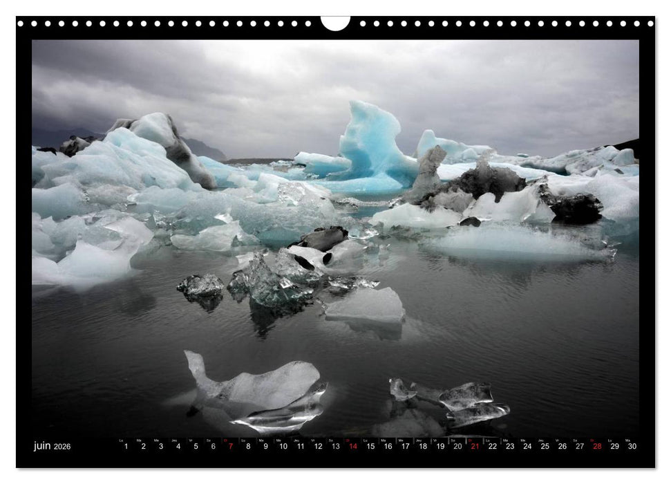 Balade en Islande (CALVENDO Calendrier mensuel 2026)