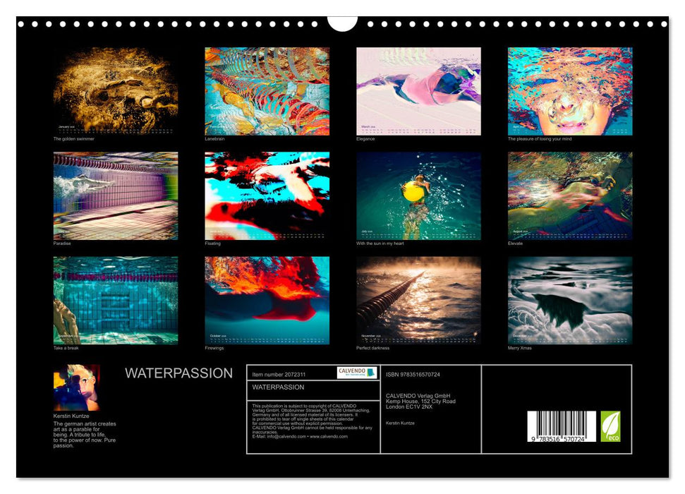 WATERPASSION (CALVENDO Monthly Calendar 2026)