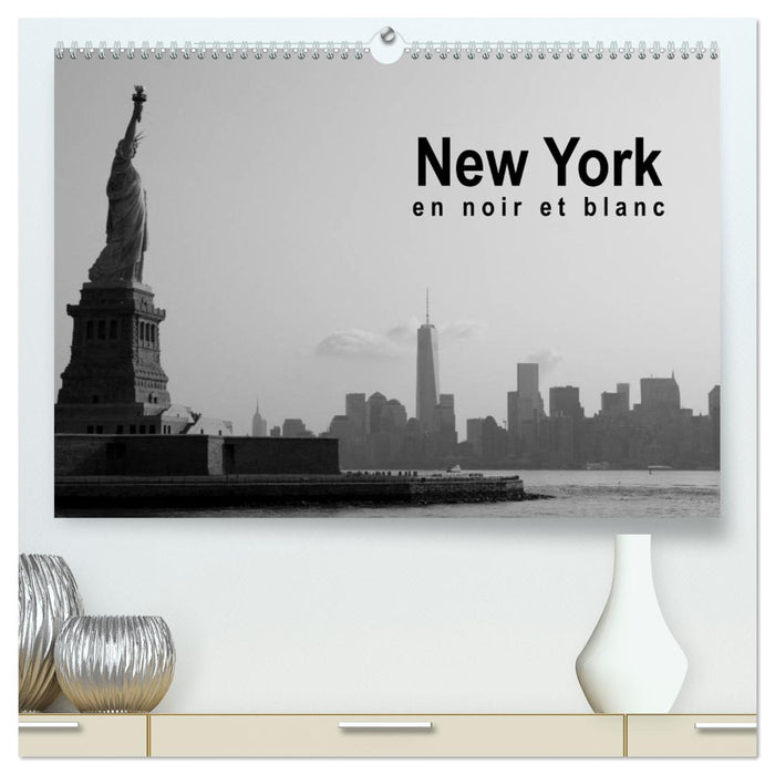 New York en noir et blanc (CALVENDO Calendrier supérieur 2026)