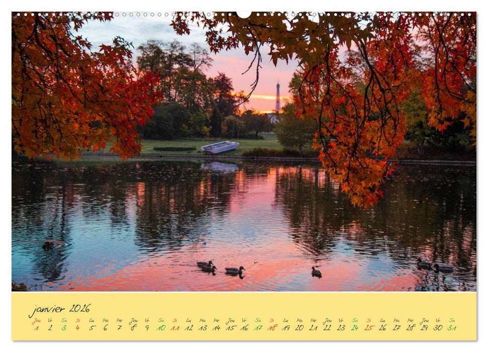 Un automne au Bois (CALVENDO Calendrier supérieur 2026)