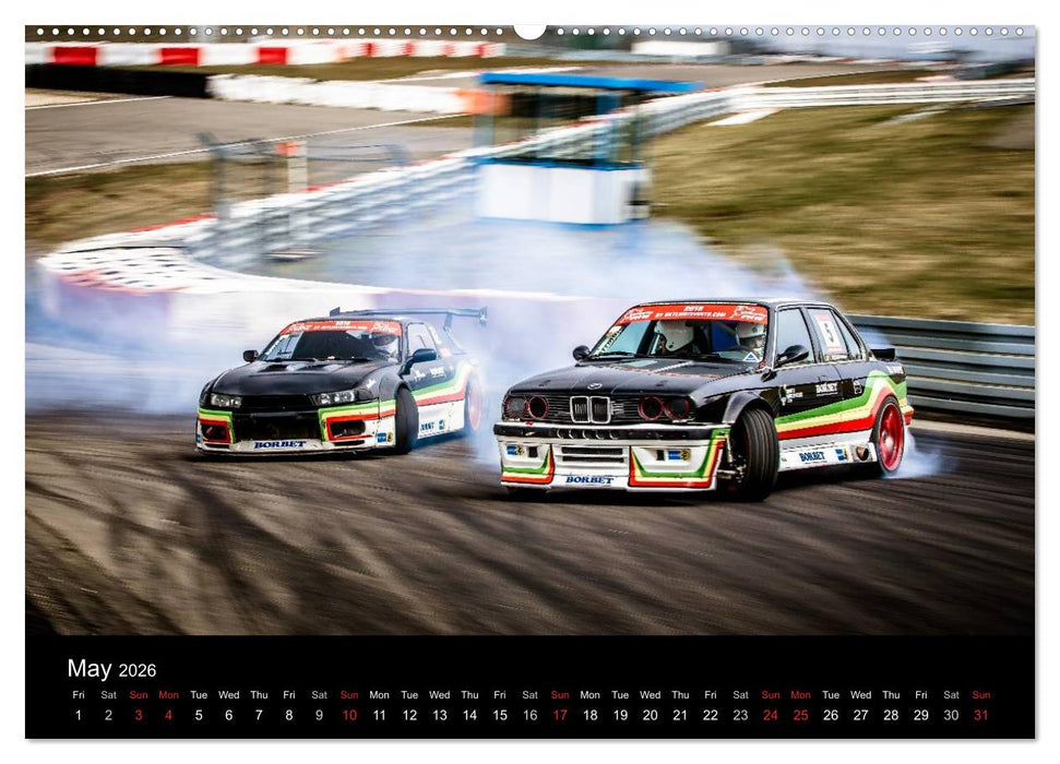 Drifting at the Nurburgring (CALVENDO Premium-Calendar 2026)