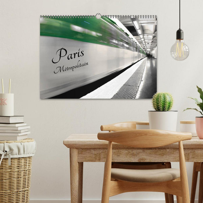 Paris Métropolitain (CALVENDO Calendrier mensuel 2026)