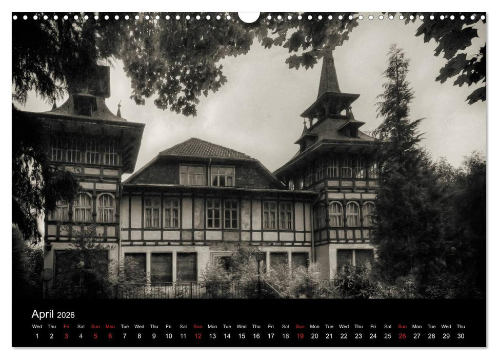 Abandoned Places Haunted Houses (CALVENDO Monthly Calendar 2026)