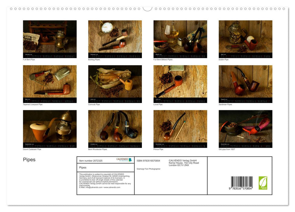 Pipes (CALVENDO Premium-Calendar 2026)