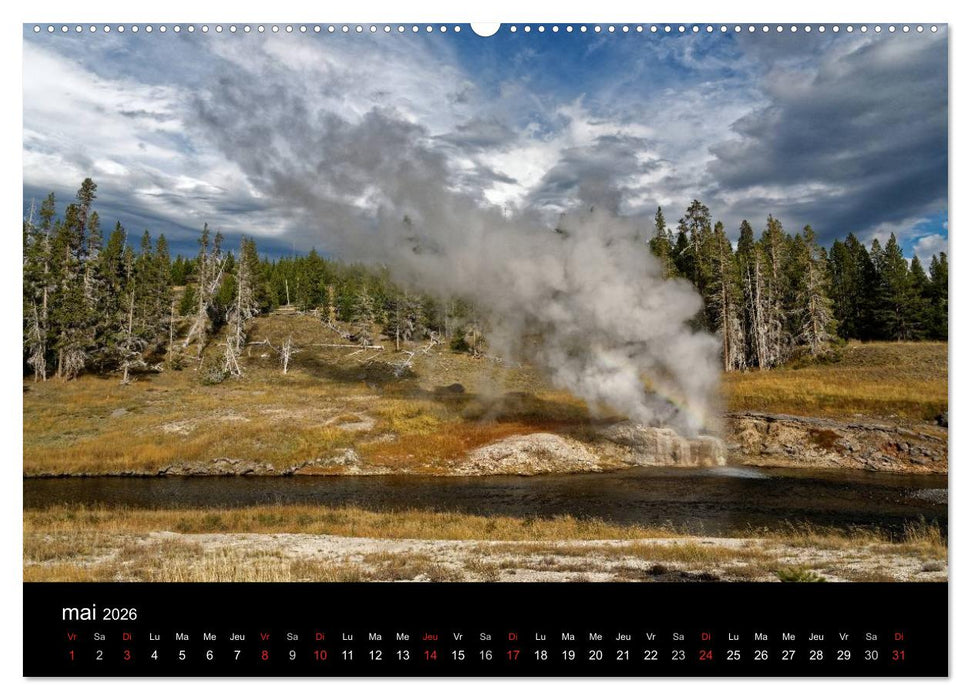 Yellowstone Un grand parc américain (CALVENDO Calendrier supérieur 2026)