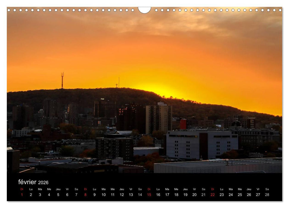 MONTRÉAL (CALVENDO Calendrier mensuel 2026)
