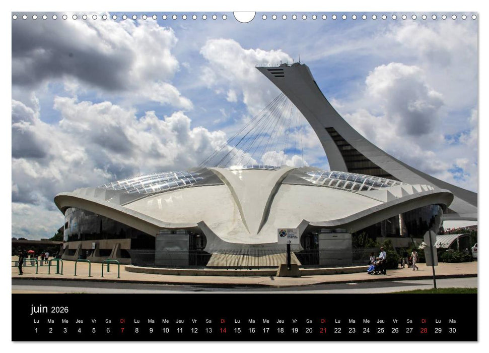 MONTRÉAL (CALVENDO Calendrier mensuel 2026)
