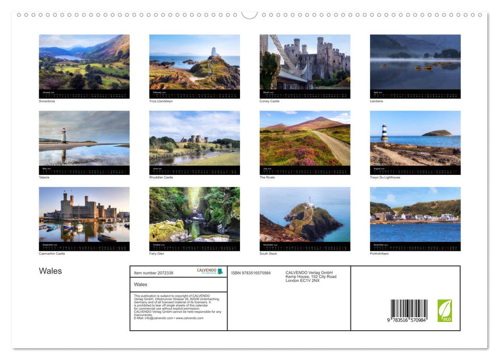 Wales (CALVENDO Premium-Calendar 2026)