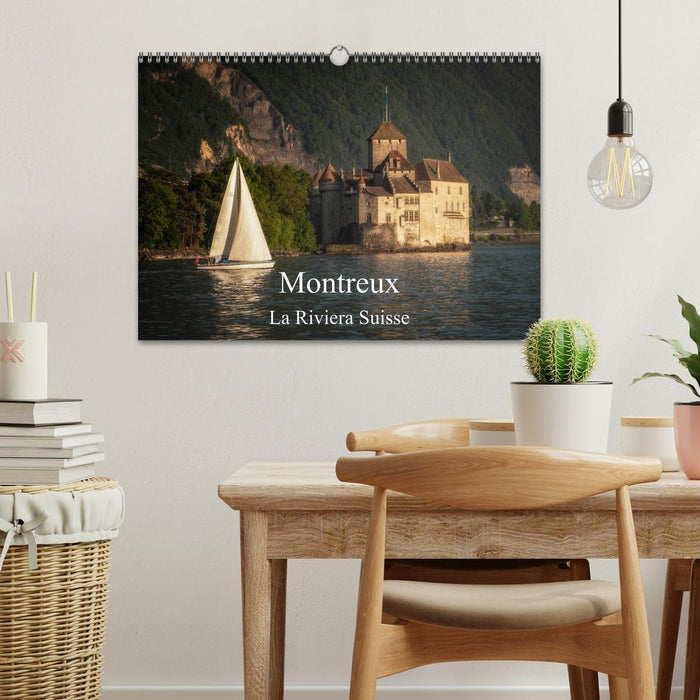 Montreux, la Riviera Suisse (CALVENDO Calendrier mensuel 2026)