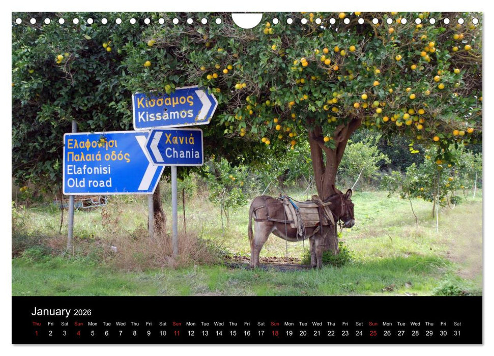 Crete the island of rebels (CALVENDO Monthly Calendar 2026)