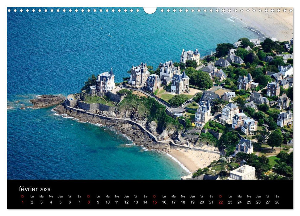 Dinard Perle de la Côte d'Émeraude (CALVENDO Calendrier mensuel 2026)
