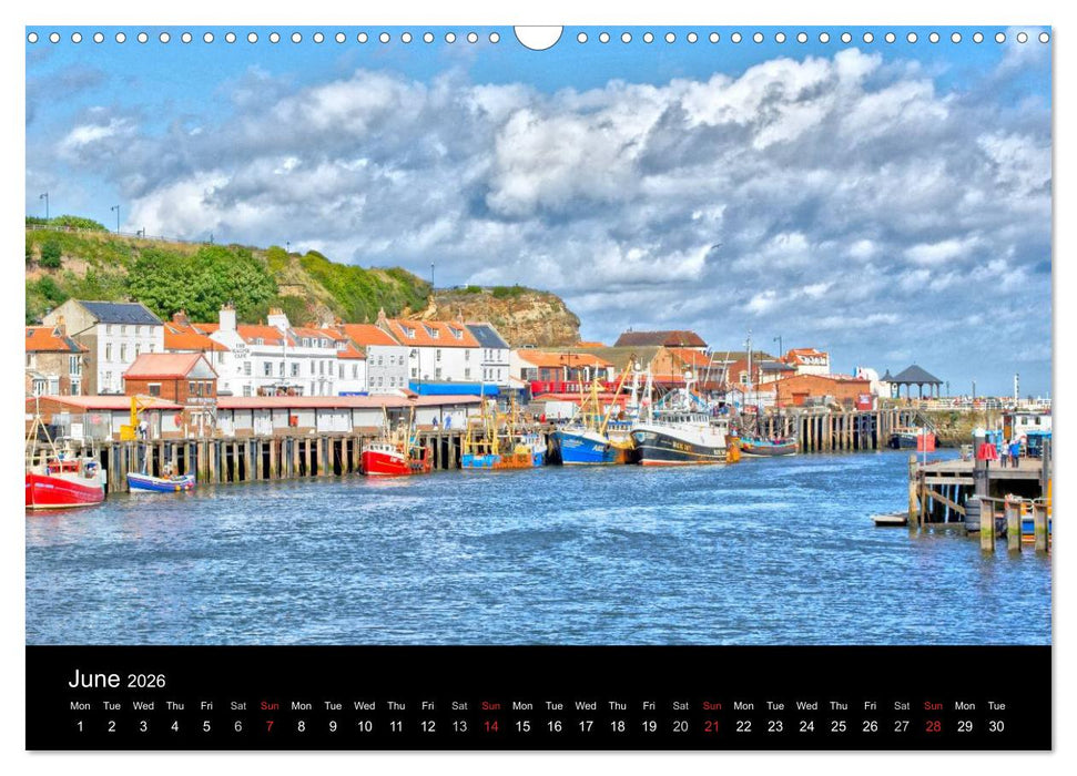 Whitby Harbour (CALVENDO Monthly Calendar 2026)
