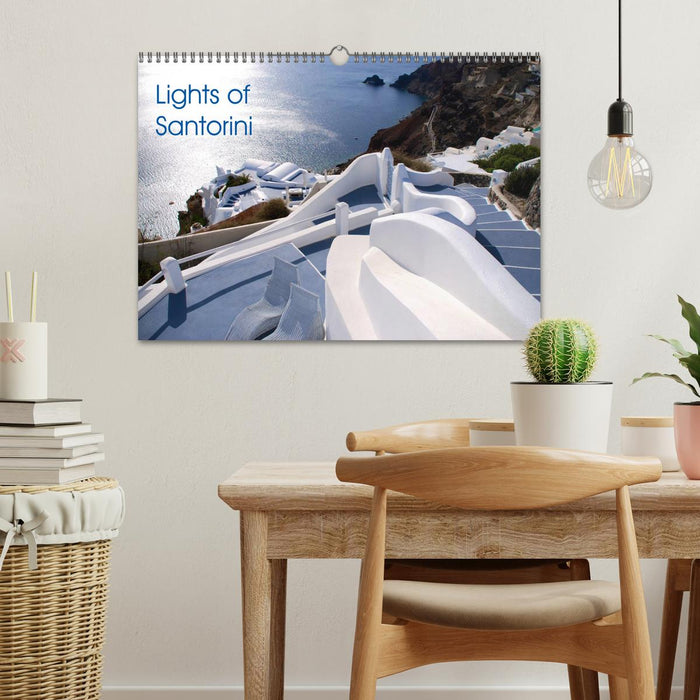 Lights of Santorini (CALVENDO Monthly Calendar 2026)