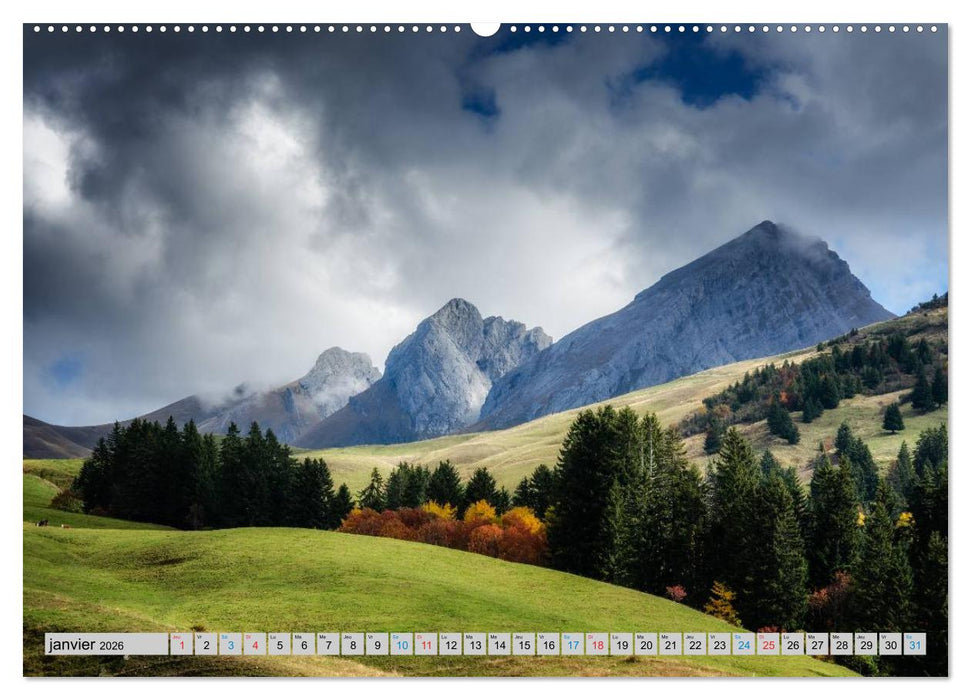 Un automne en Haute-Savoie (CALVENDO Calendrier supérieur 2026)