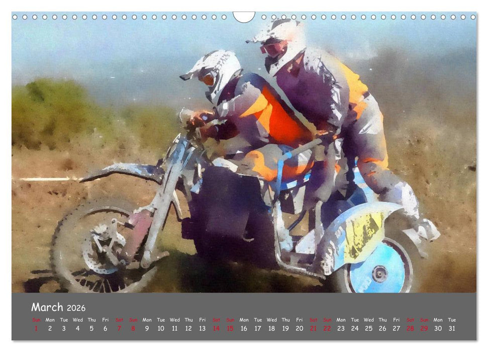 Enduro Racing (CALVENDO Monthly Calendar 2026)