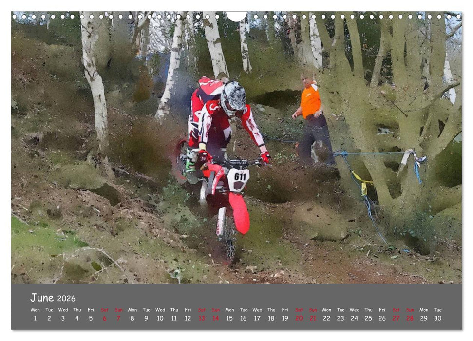 Enduro Racing (CALVENDO Monthly Calendar 2026)
