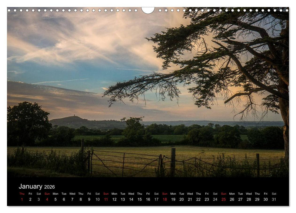 Glastonbury Tor (CALVENDO Monthly Calendar 2026)