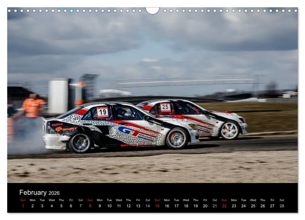 Drifting at the Nurburgring (CALVENDO Monthly Calendar 2026)